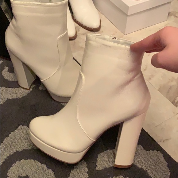 Amazing Lace Shoes - Amazing Lace White Platform Bootie Amazing Lace Shoes - Amazing Lace White Platform Bootie
